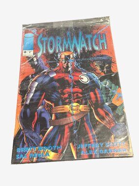 Stormwatch Comic Issue #0 Brett Booth Jeffery Scott 1993 Jim Lee SkyCaps Card &